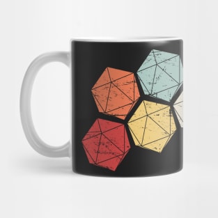 Retro Vintage D20 Roleplaying Game Dice Mug